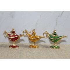 Swarovski Taşlı Minik Figür - Alaaddin'in Lambası