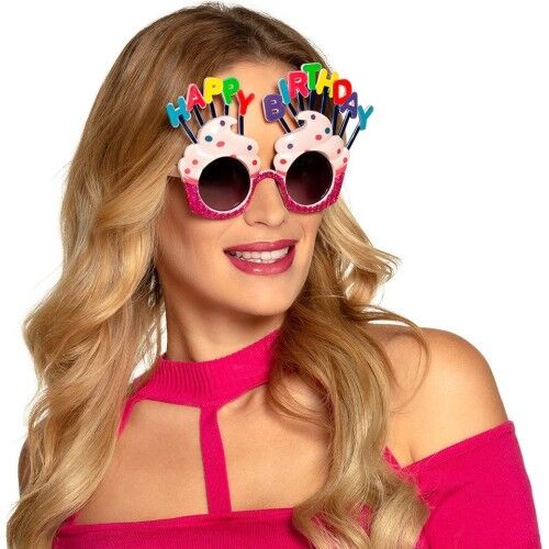 Happy Birthday YazÄ±lÄ± Parti GÃ¶zlÃ¼ÄŸÃ¼ FuÅŸya