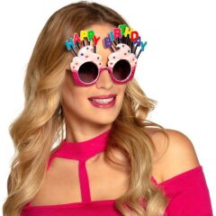 Happy Birthday YazÄ±lÄ± Parti GÃ¶zlÃ¼ÄŸÃ¼ FuÅŸya