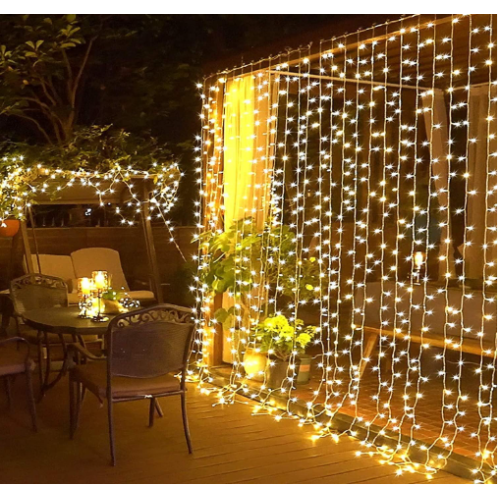 2x2 Metre Perde Led Sarı Işık
