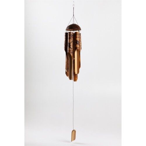 Bambu Coconat Kafalı Rüzgar Çanı 50 cm